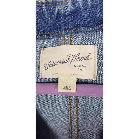 Universal Thread Country Jean Vest L Cowgirl Rodeo Western Retro Festival Casual - Picture 4 of 10